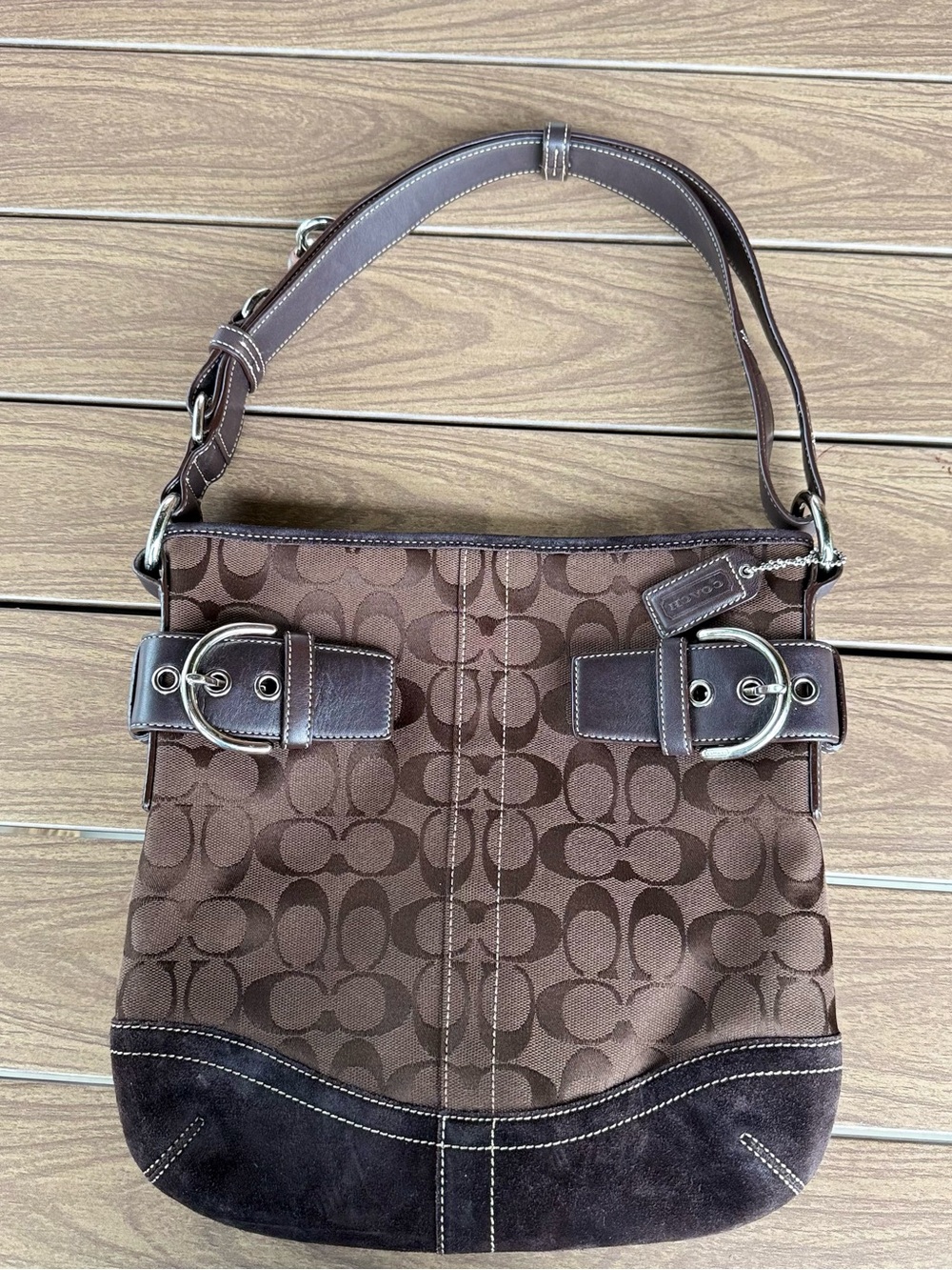 F05K-3574 Coach Signature Soho Duffel Shoulder/Crossbody Bag (Style #3574)